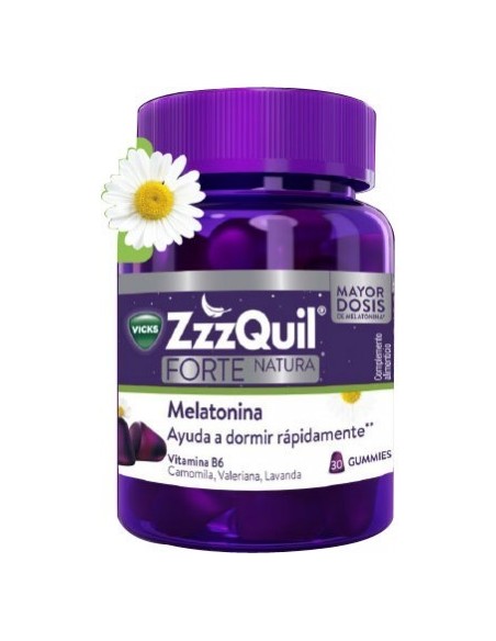 ZZZQUIL NATURA FORTE  30 GUMMIES SABOR FRUTOS DEL BOSQUE
