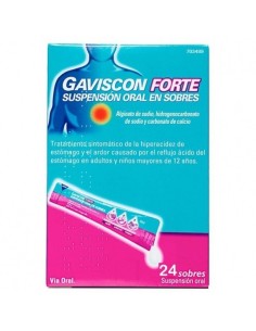 GAVISCON FORTE 24 SOBRES SUSPENSION ORAL 10 ML