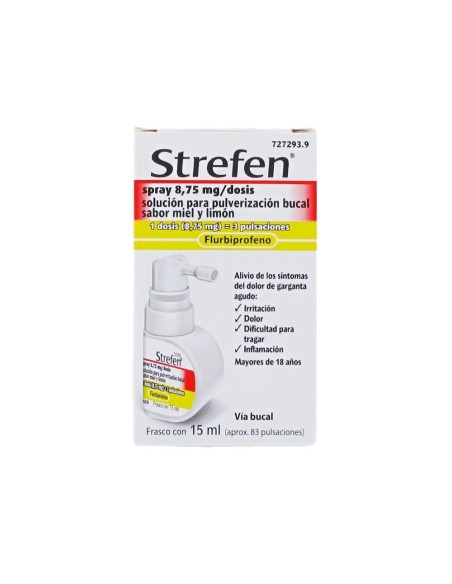 STREFEN SPRAY 8.75MG MIEL Y LIMON 15 ML