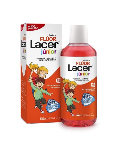 FLUOR LACER SABOR FRESA 500ML