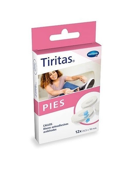 TIRITAS PIES CALLOS  12 UNIDADES 26,5 mm x 18 mm