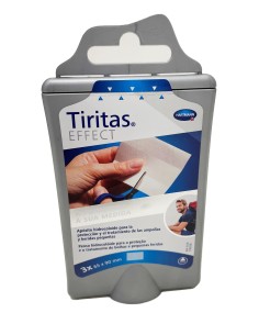 TIRITAS EFFECT AMPOLLAS A TU MEDIDA APOSITO ADHESIVO 3 APOSITOS 90 mm x 65 mm