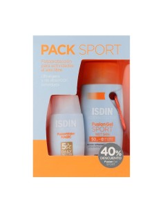 PACK SPORT FOTOPROTECTOR ISDIN FUSION SPF50+ GEL 100 ML + WATER  50 ML 