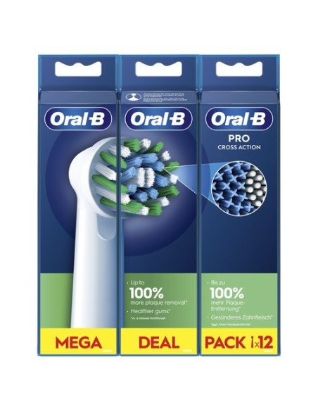 CEPILLO DENTAL ELECTRICO RECAMBIO ORAL-B PRO CROSS ACTION  6 CABEZALES DE RECAMBIO	