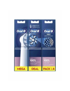 CEPILLO DENTAL ELECTRICO RECAMBIO ORAL-B SENSITIVE CLEAN 6 CABEZALES