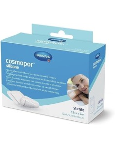 COSMOPOR SILICONE APOSITO ESTERIL 5 UNIDADES 7,2 cm x 5 cm