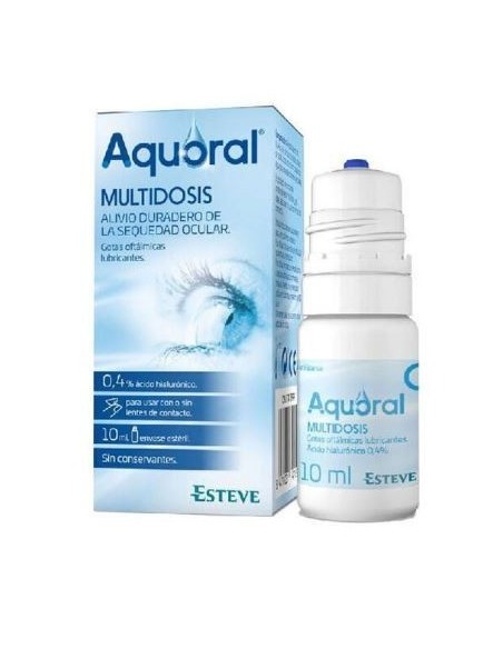 AQUORAL GOTAS OFTALMICAS LUBRICANTES ESTERIL   MULTIDOSIS 10 ML