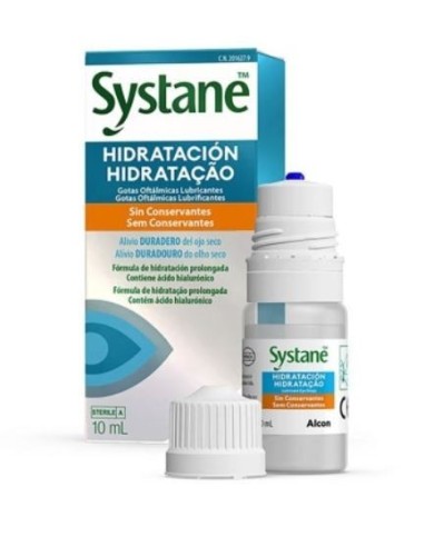 SYSTANE HIDRATACION GOTAS OFTALMICAS LUBRICANTES SIN CONSERVANTES 10 ML 