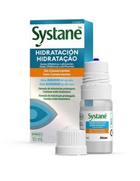 SYSTANE HIDRATACION GOTAS OFTALMICAS LUBRICANTES SIN CONSERVANTES 10 ML 