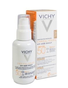 VICHY CAPITAL SOLEIL UV AGE DAILY SPF 50+  40 ML COLOR TONO CLARO