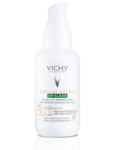 VICHY CAPITAL SOLEIL UV-CLEAR WATER FLUID SPF 50+  40 ML