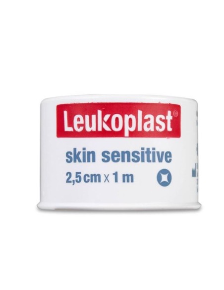 ESPARADRAPO HIPOALERGICO LEUKOPLAST SKIN SENSITIVE 1 UNIDAD 1 m x 2,5 cm