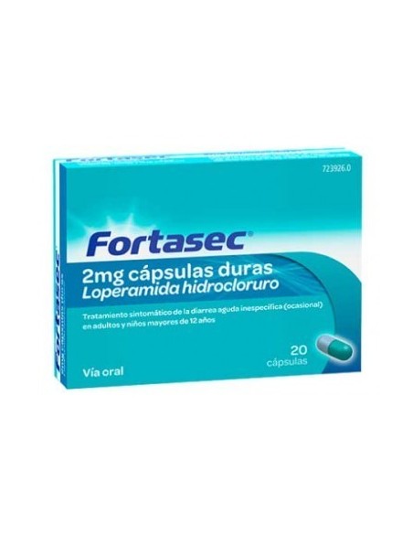FORTASEC   2 MG 20 CAPSULAS