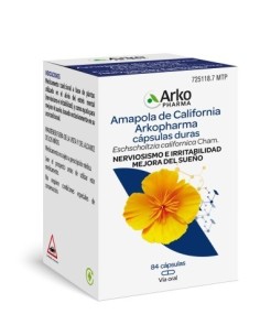 AMAPOLA DE CALIFORNIA ARKOPHARMA 300 mg 84 CAPSULAS