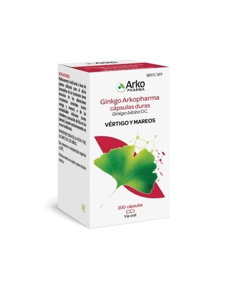 ARKOCAPSULAS GINKGO   180 MG 200 CAPSULAS