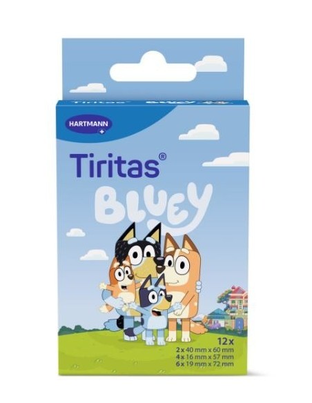 TIRITAS BLUEY 12 UNIDADES 3 TAMAÑOS