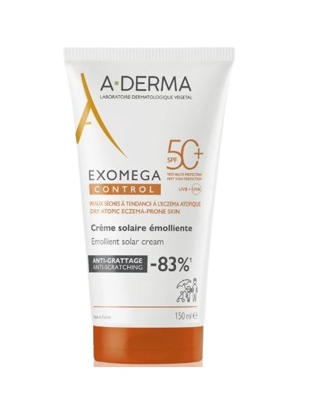 A-DERMA EXOMEGA CONTROL FOTOPROTECTOR SPF 50+