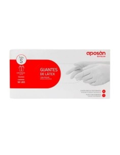 APOSAN GUANTES DE LÁTEX TALLA S 50 UDS