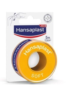 ESPARADRAPO HIPOALÉRGICO HANSAPLAST 5 M X 2.5 CM