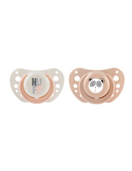 CHICCO CHUPETE PHYSIO AIR TETINA SILICONA ROSA 0-6 MESES 2 UDS