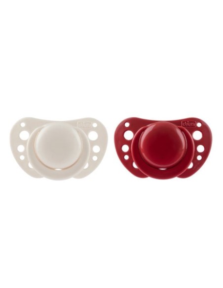 CHICCO PHYSIOAIR 6-16 MESES ROJO Y BEIGE 2 UDS 