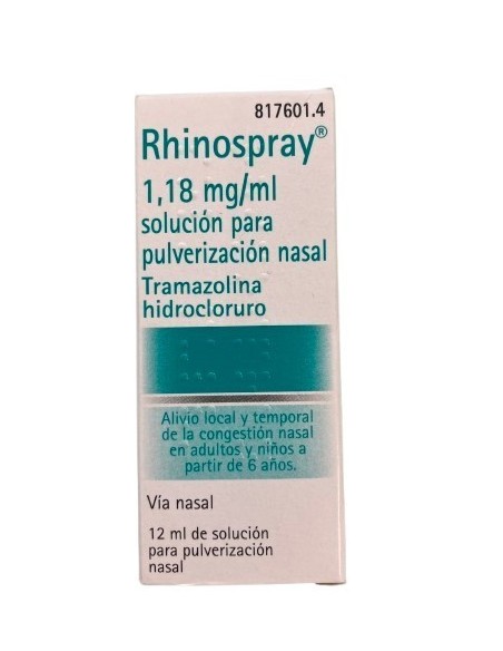 RHINOSPRAY 1.18 MG/ML NEBULIZADOR NASAL 12 ML