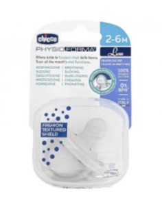 CHICCO CHUPETE SILICONA PHYSIOFORMA LUXE 2 - 6 MESES 1 UNIDAD NEUTRO