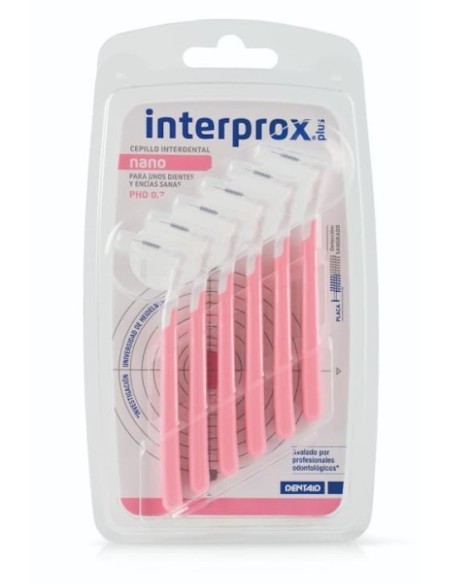 INTERPROX CEPILLO INTERPROXIMAL PLUS NANO 0.7  6 UNIDADES