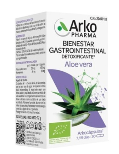 ARKOCAPSULAS ALOE VERA BIO  30 CAPSULAS
