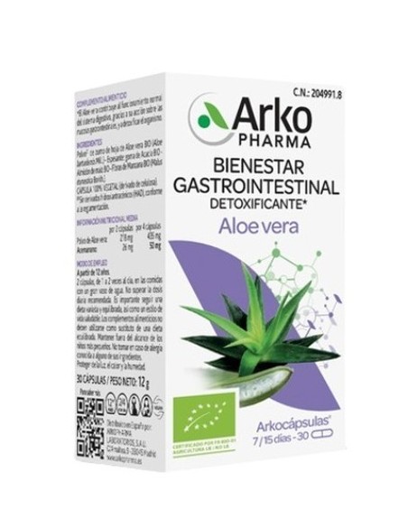 ARKOCAPSULAS ALOE VERA BIO  30 CAPSULAS