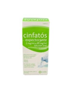 CINFATOS EXPECTORANTE 2 MG/ML + 20 MG/ML SOLUCION ORAL 1 FRASCO 200 ML (PET)