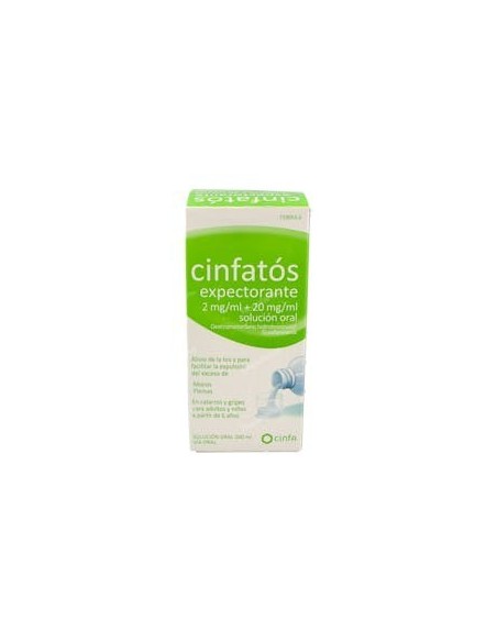 CINFATOS EXPECTORANTE 2 MG/ML + 20 MG/ML SOLUCION ORAL 1 FRASCO 200 ML (PET)