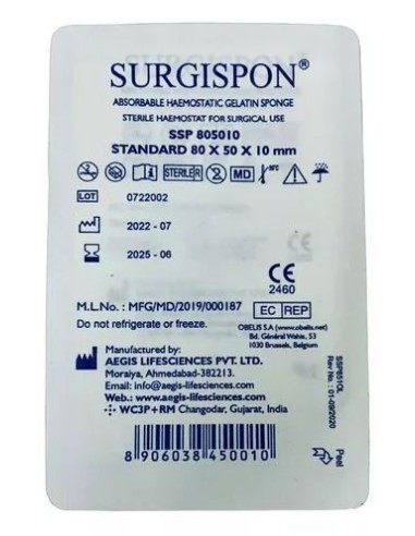 SURGISPON ESPONJA HEMOSTATICA