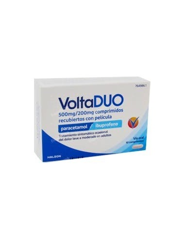VOLTADUO 500 mg/200 mg 10 COMPRIMIDOS RECUBIERTOS