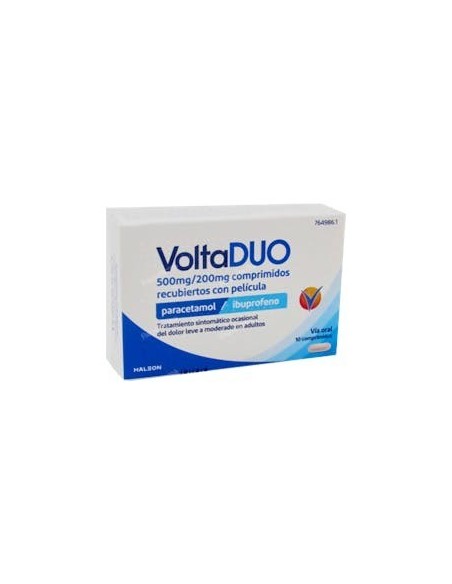 VOLTADUO 500 mg/200 mg 10 COMPRIMIDOS RECUBIERTOS
