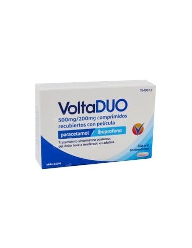 VOLTADUO 500 mg/200 mg 20 COMPRIMIDOS RECUBIERTOS