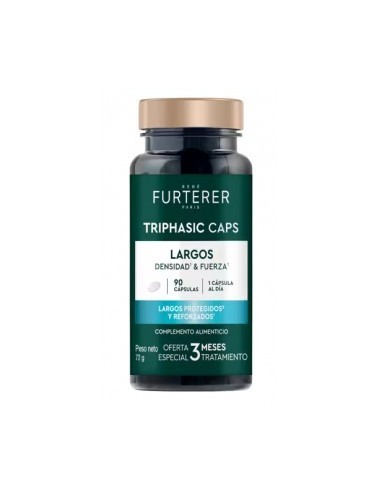 TRIPHASIC CAPS LARGOS DENSIDAD Y FUERZA  RENE FURTERER  90 CAPSULAS