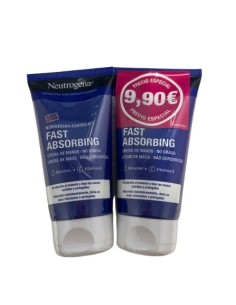NEUTROGENA DUPLO CREMA DE MANOS RAPIDA ABSORCION 75 ML + 75 ML 9,90