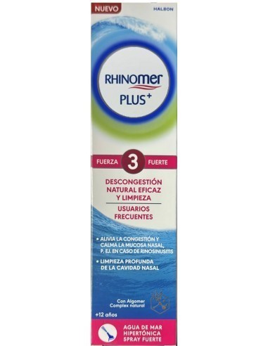 RHINOMER PLUS USUARIOS FRECUENTES FUERZA 3 FUERTE    1 SPRAY 200 ml