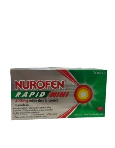 NUROFEN RAPID MINI  400 mg 20 CAPSULAS BLANDAS