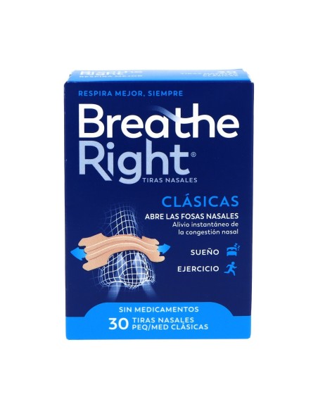 BREATHE RIGHT TALLA PEQUEÑA MEDIANA 30 UNIDADES