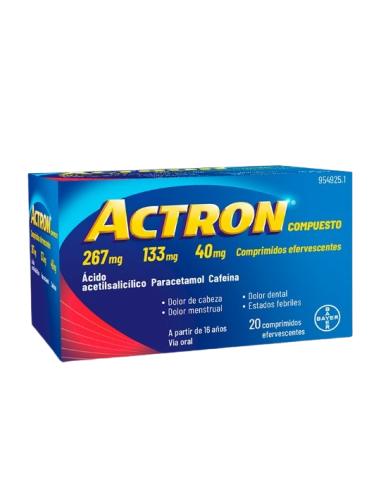 ACTRON COMPUESTO 20 COMPRIMIDOS EFERVESCENTES