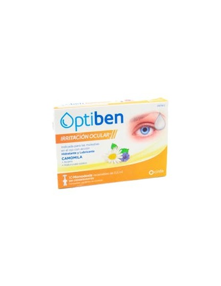 OPTIBEN IRRITACION OCULAR+  10 MONODOSIS 0,5 ml