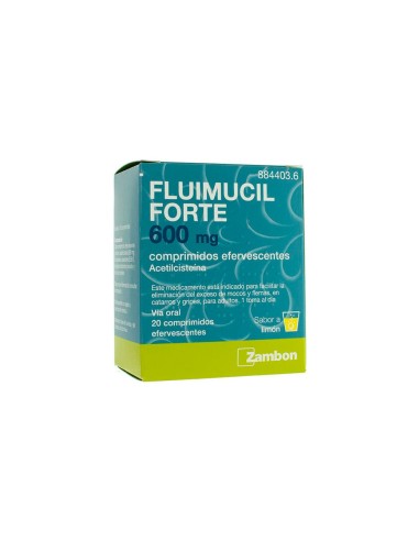 FLUIMUCIL FORTE 600 MG 20 COMPRIMIDOS EFERVESCENTES