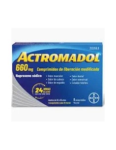 ACTROMADOL 660 mg 8 COMPRIMIDOS LIBERACION MODIFICADA