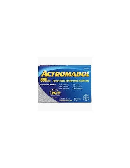 ACTROMADOL 660 mg 8 COMPRIMIDOS LIBERACION MODIFICADA
