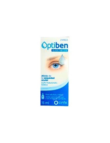 OPTIBEN OJOS SECOS GOTAS 1 FRASCO 15 ML