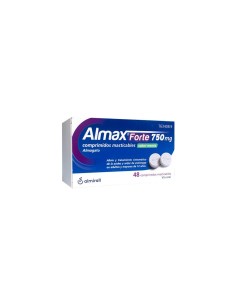ALMAX FORTE 750 mg 48 COMPRIMIDOS MASTICABLES SABOR MENTA