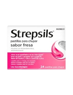 STREPSILS 24 PASTILLAS PARA CHUPAR FRESA