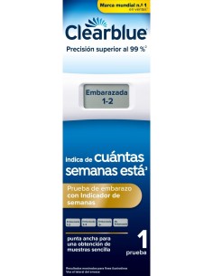 TEST DE EMBARAZO DIGITAL CON INDICADOR DE SEMANAS CLEARBLUE 1 UNIDAD